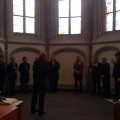 Collegium Vokale bei der Einsingprobe